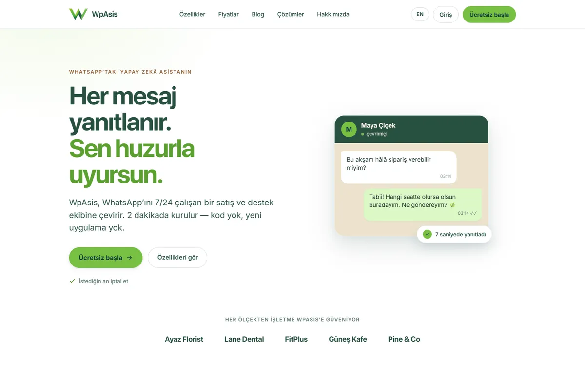 WpAsis homepage